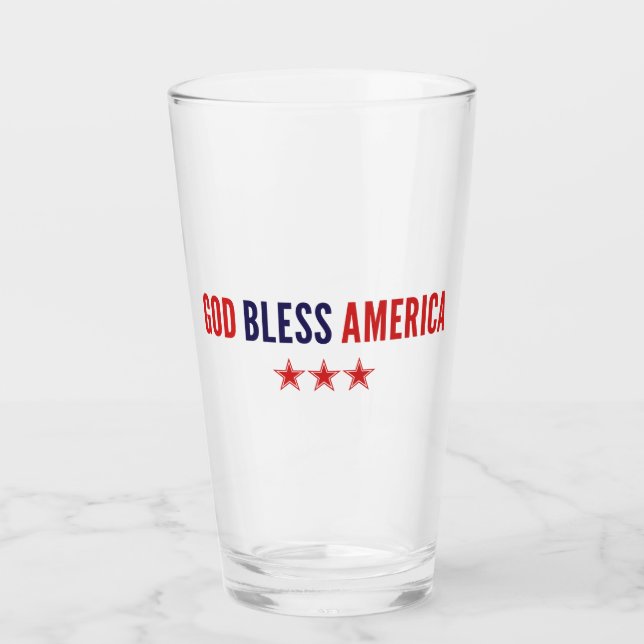 Gott segne Amerika Glas (Vorderseite)