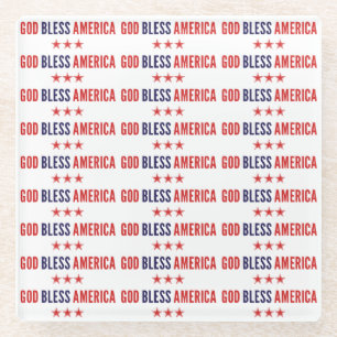 Gott segne Amerika Glasuntersetzer
