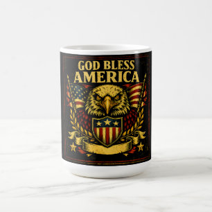 Gott segne Amerika – Glaube Patriot Stolz Kaffeetasse