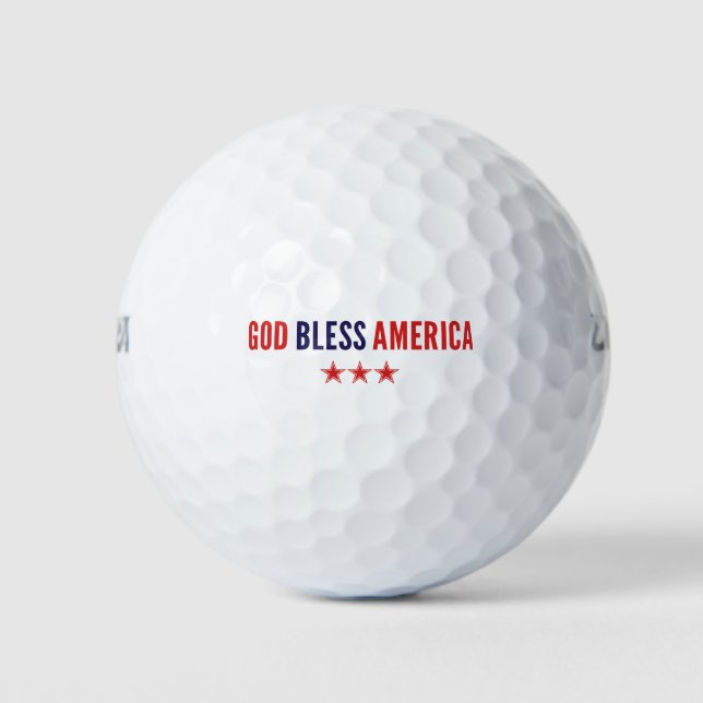 Gott segne Amerika Golfball (Vorderseite)