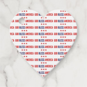 Gott segne Amerika Gunst Tags Geschenkanhänger