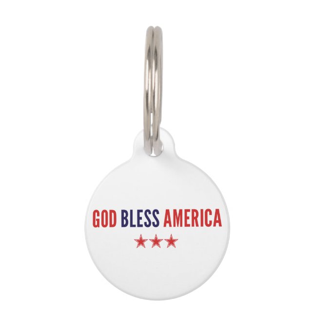Gott segne Amerika Haustiermarke (Vorderseite)