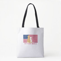 Gott segne Amerika Hunde Reisen Tasche