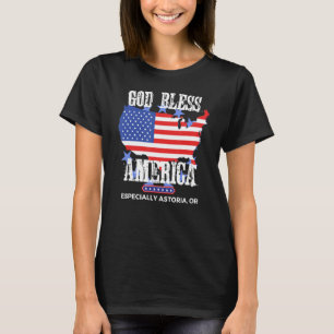 Gott segne Amerika, insbesondere Astoria ODER US-S T-Shirt