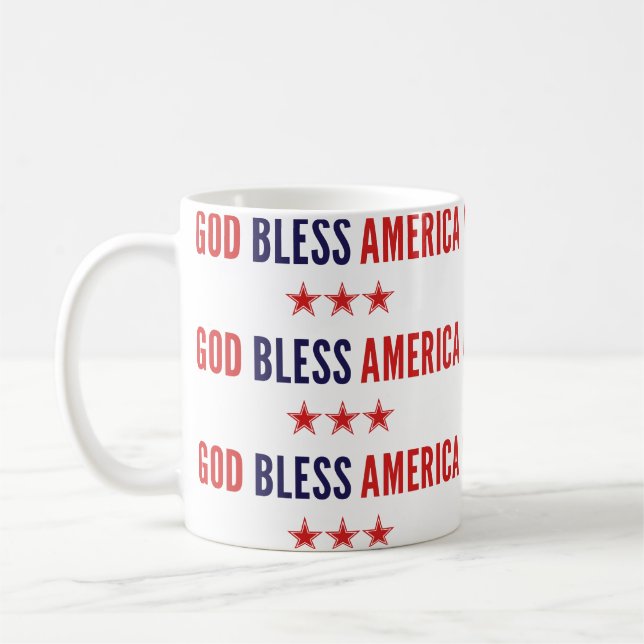 Gott segne Amerika Kaffeetasse (Links)
