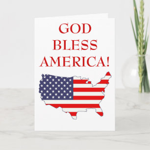 Gott segne Amerika Karte