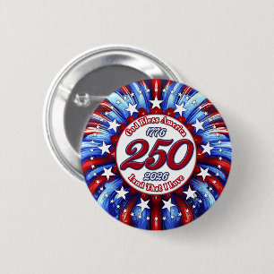 Gott segne Amerika Land, das ich liebe Grafik Weiß Button