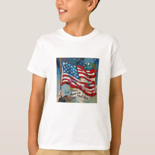 Gott segne Amerika Land, das ich liebe Patriotisch T-Shirt