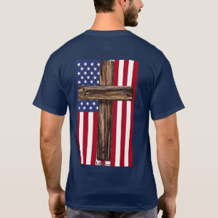 Gott segne Amerika Land, das ich liebe Rugged Cros T-Shirt