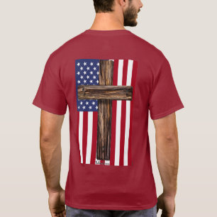 Gott segne Amerika Land, das ich liebe Rugged Cros T-Shirt