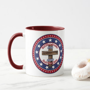 Gott segne Amerika Land, das ich liebe Rugged Cros Tasse