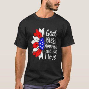 Gott segne Amerika Land, dass ich Liebe 4. Juli So T-Shirt