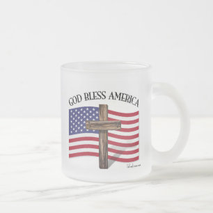 GOTT SEGNE AMERIKA MATTGLASTASSE
