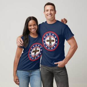 Gott segne Amerika Mein Zuhause Süßes Zuhause Raue T-Shirt