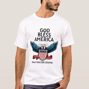 Gott segne Amerika Mens T-Shirt