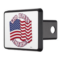 Gott segne Amerika mit der Flagge der USA