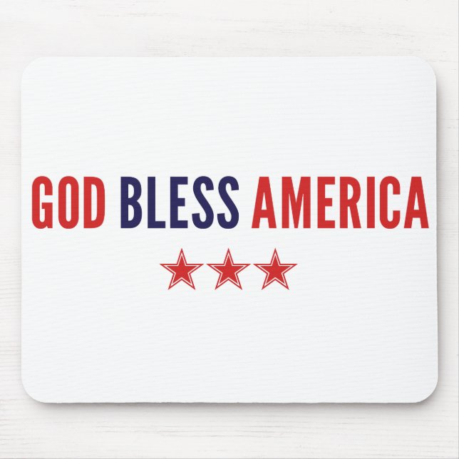 Gott segne Amerika Mousepad (Vorne)