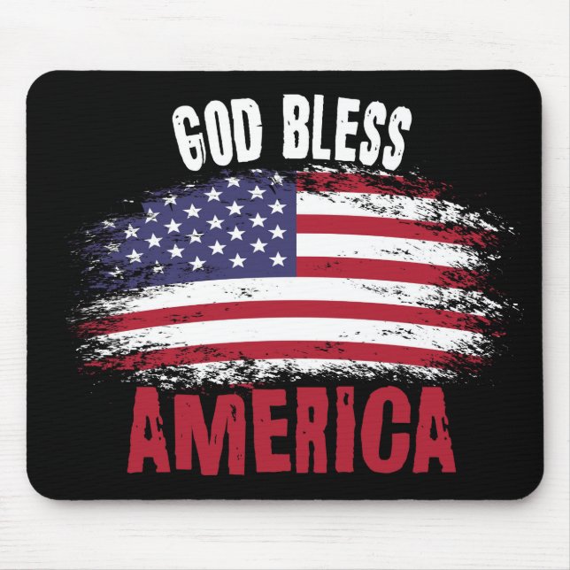 Gott segne Amerika Mousepad (Vorne)