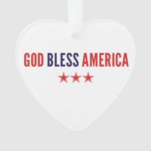 Gott segne Amerika Ornament