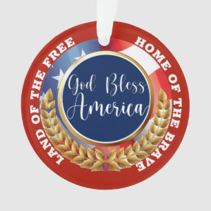 Gott segne Amerika-Ornament Ornament