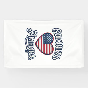 Gott segne Amerika Patrioten-Herz-Shirt-Design_1 Banner