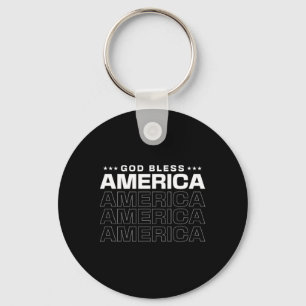 Gott segne Amerika Patriotisch 4. Juli Für Erinner Schlüsselanhänger