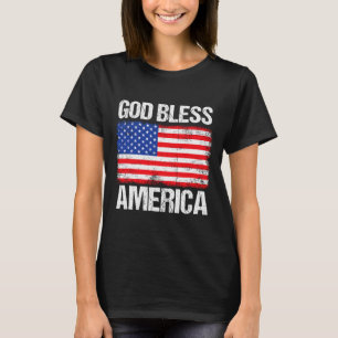 Gott segne Amerika Patriotisch Frohes 4. Juli für T-Shirt