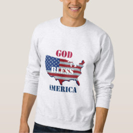 Gott segne Amerika | Patriotisches Design Sweatshirt