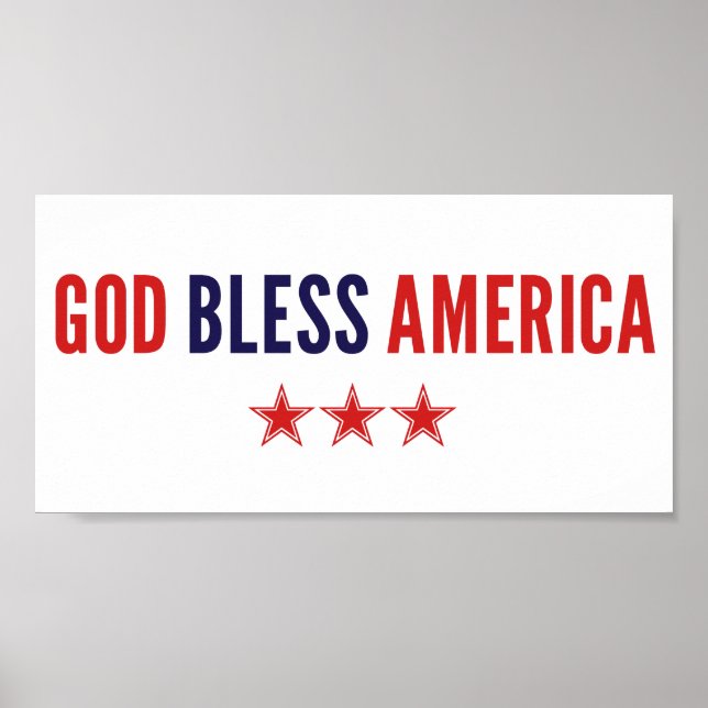 Gott segne Amerika Poster (Vorne)