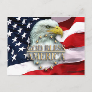 Gott segne Amerika Postkarte