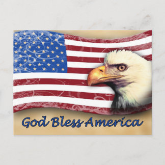 Gott segne Amerika Postkarte