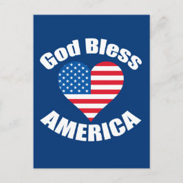 Gott segne Amerika Postkarte