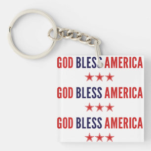 Gott segne Amerika Schlüsselanhänger