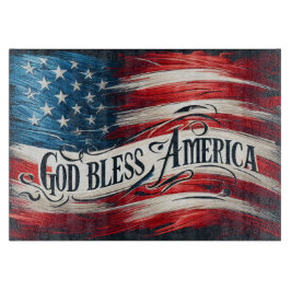 Gott segne Amerika Schneidebrett