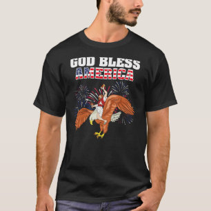 Gott segne Amerika Shirt Jesus reiten ein Bald Adl