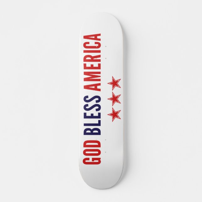 Gott segne Amerika Skateboard (Vorne)
