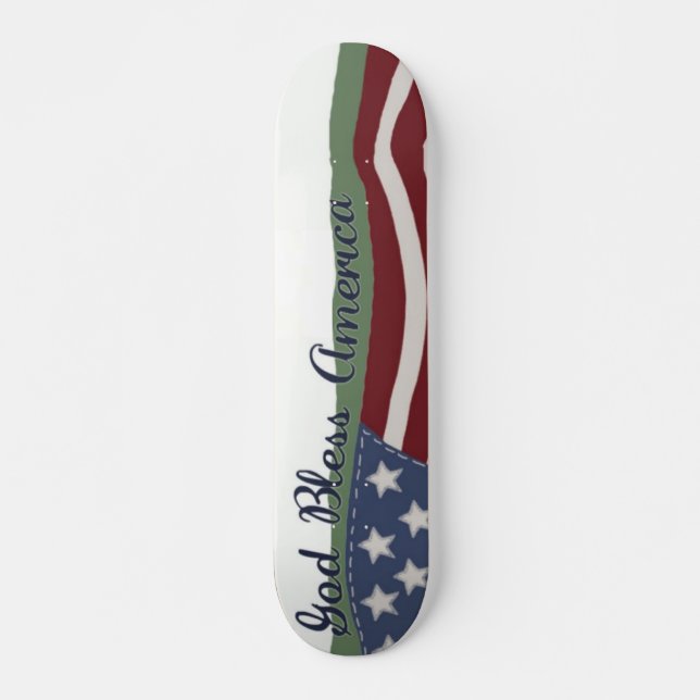 Gott segne Amerika Skateboard (Vorne)