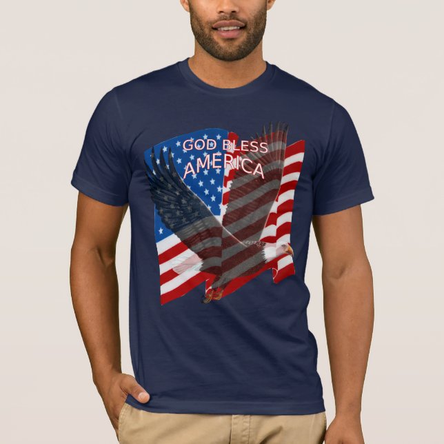 Gott segne Amerika T - Shirt (Vorderseite)