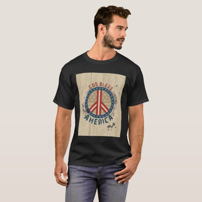 Gott segne Amerika T-Shirt (Vorne ganz)