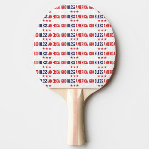 Gott segne Amerika Tischtennis Schläger