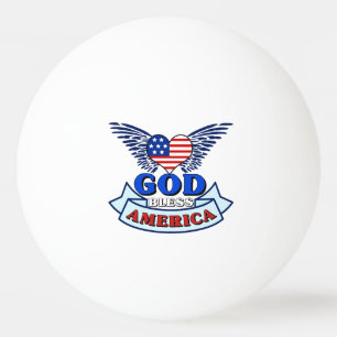 Gott segne Amerika Tischtennisball