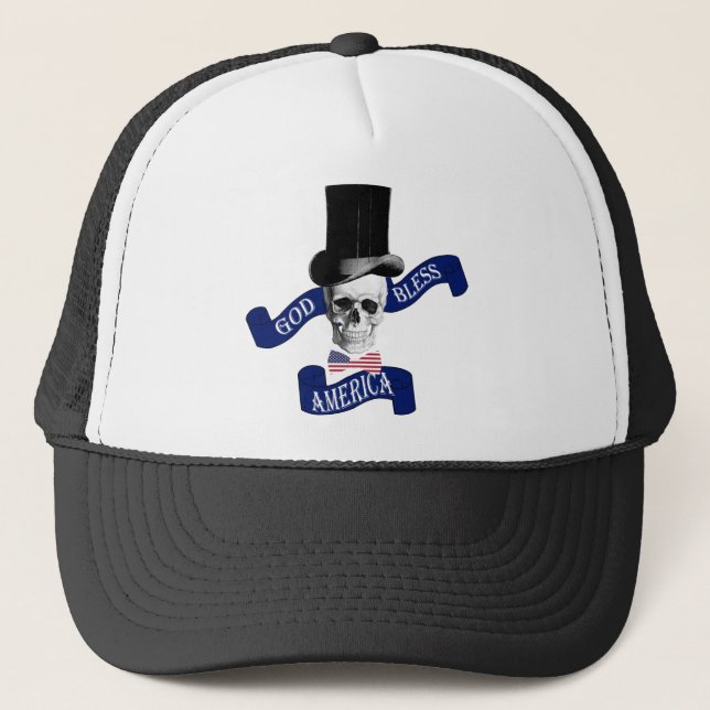 Gott segne Amerika Truckerkappe (Vorderseite)