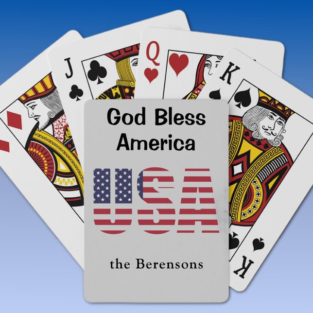 Gott segne Amerika USA Kundenservice Kartenspielen Spielkarten (Von Creator hochgeladen)