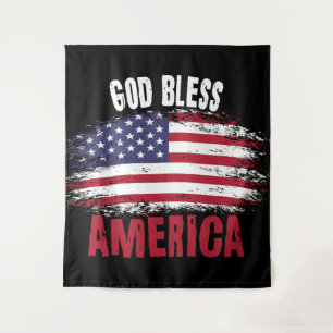 Gott segne Amerika Wandteppich