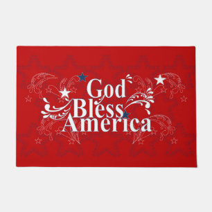 Gott segne Amerika Willkommensmatte Fußmatte