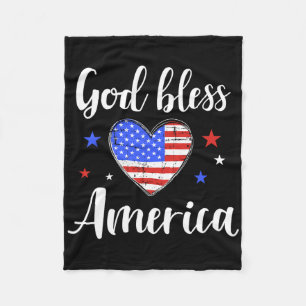 Gott segne Amerika zum patriotischen Unabhängigkei Fleecedecke