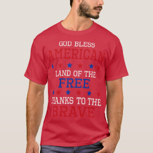 Gott segne amerikanisches Land der Freiheit dank d T-Shirt