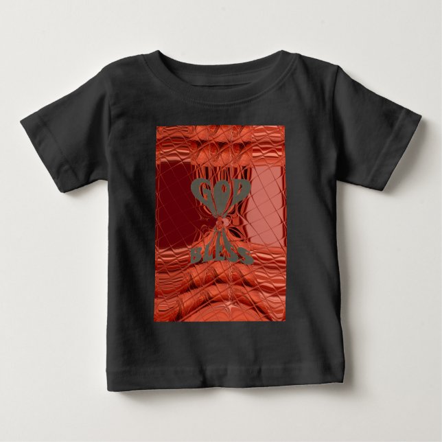 Gott segne Art Print Baby T-shirt (Vorderseite)