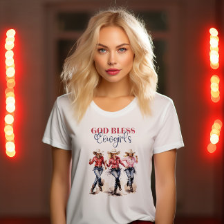 Gott segne Cowgirls T-Shirt