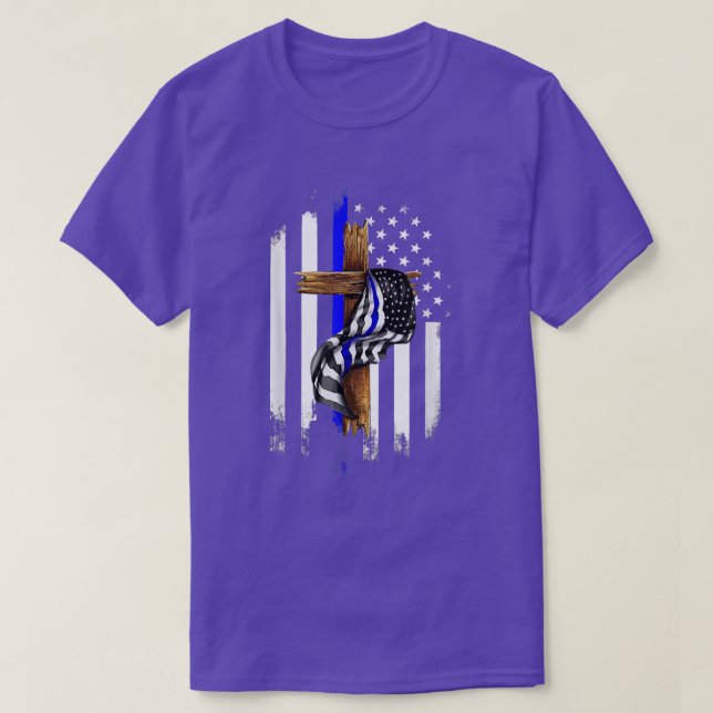 Gott segne das Blau T-Shirt (Design vorne)